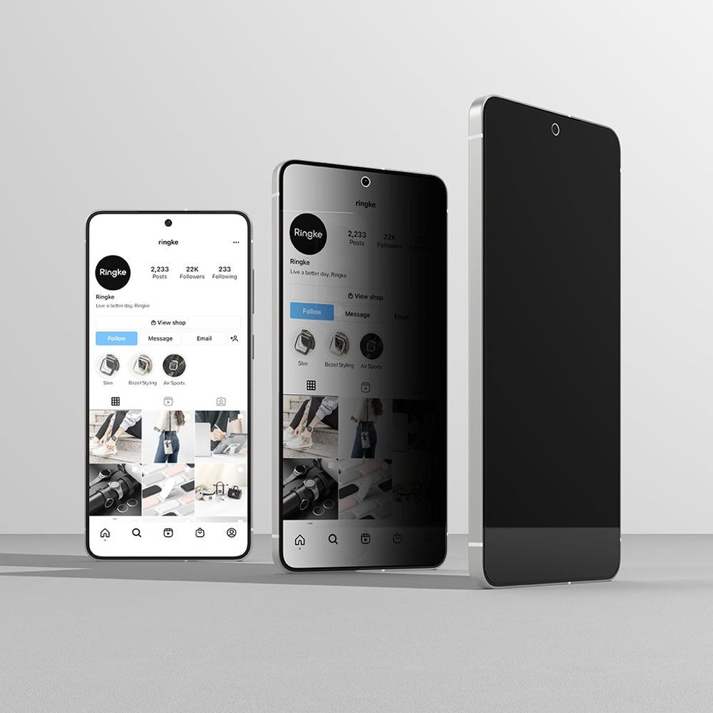 Ringke Easy Slide 2-pack Privacy Glass Skjermbeskytter til Samsung Galaxy S25 Edge