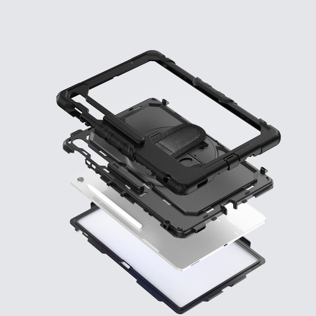 Tech-Protect Solid Skal till Samsung Galaxy Tab S10 FE Plus - Svart