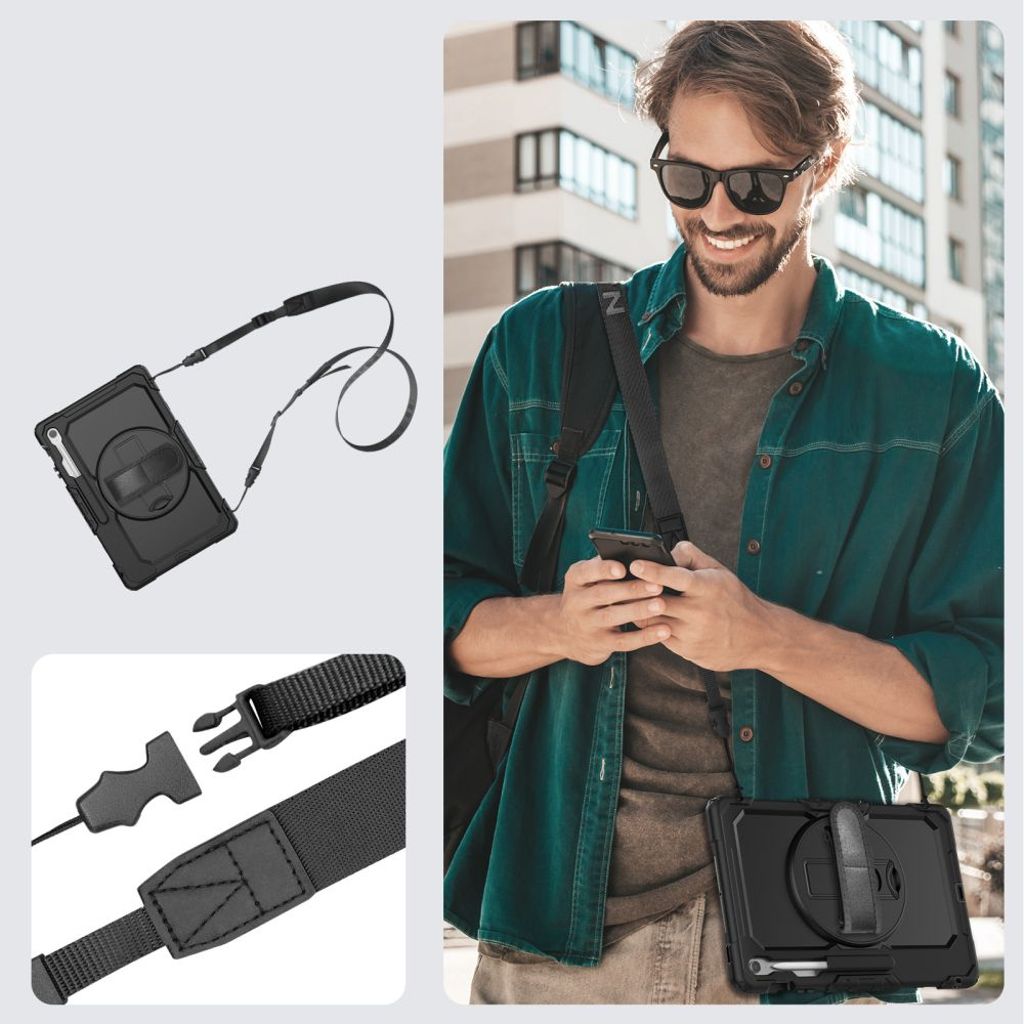 Tech-Protect Solid Skal till Samsung Galaxy Tab S10 FE Plus - Svart