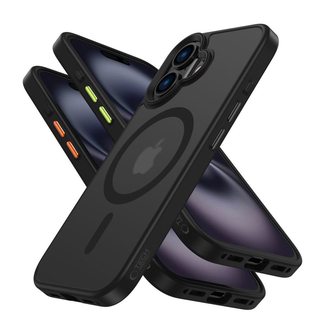 Tech-Protect MagMat Magsafe 3-set Case for iPhone 16 - Matte Black