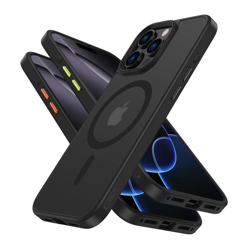 Tech-Protect MagMat Magsafe 3-set Case for iPhone 16 Pro - Matte Black