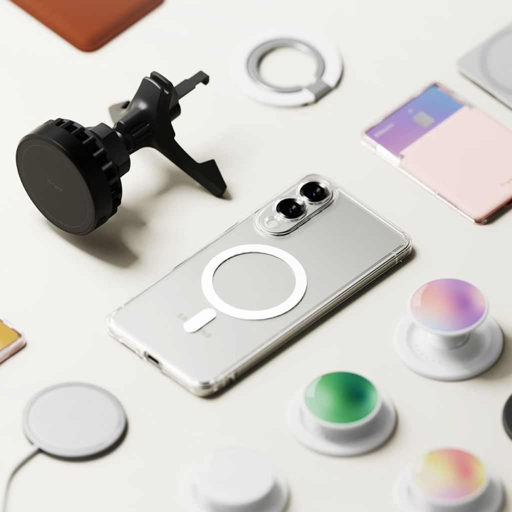 Ringke Fusion MagSafe Kuori Samsung Galaxy S25 Edge - Läpinäkyvä