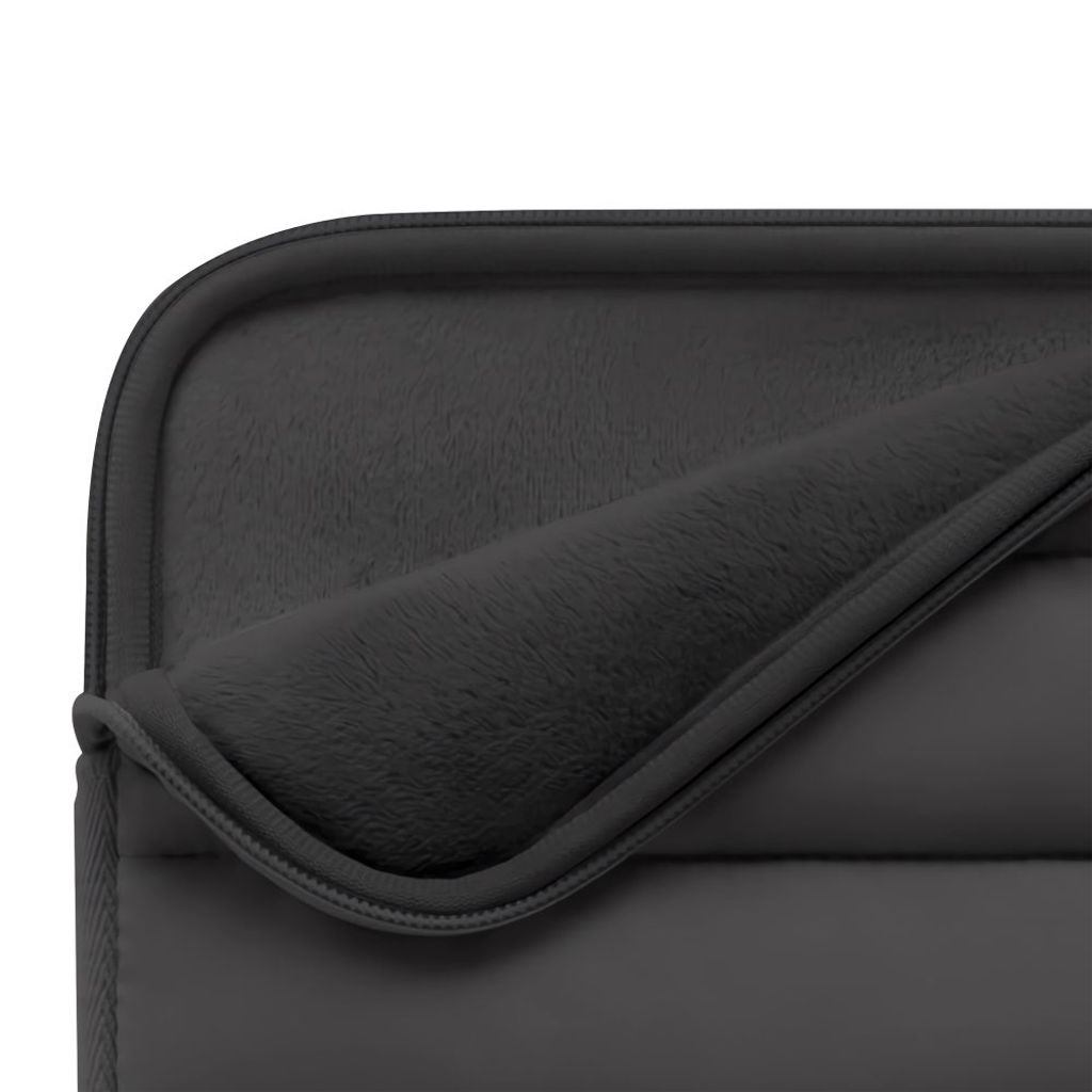 Tech-Protect Fluffy Laptop Sleeve 15-16" – Sort