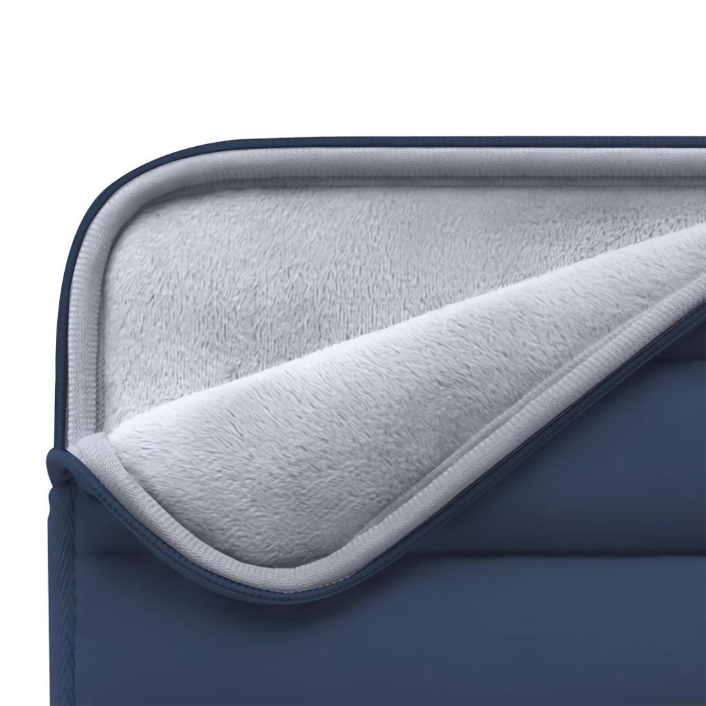 Tech-Protect Fluffy laptop sleeve 13-14" – Navyblå