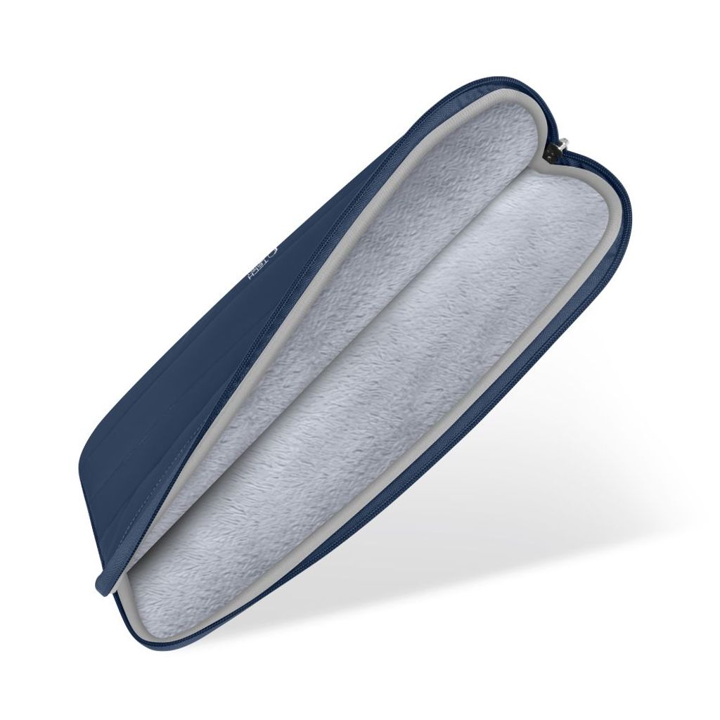 Tech-Protect Fluffy laptop sleeve 15-16" – navyblå