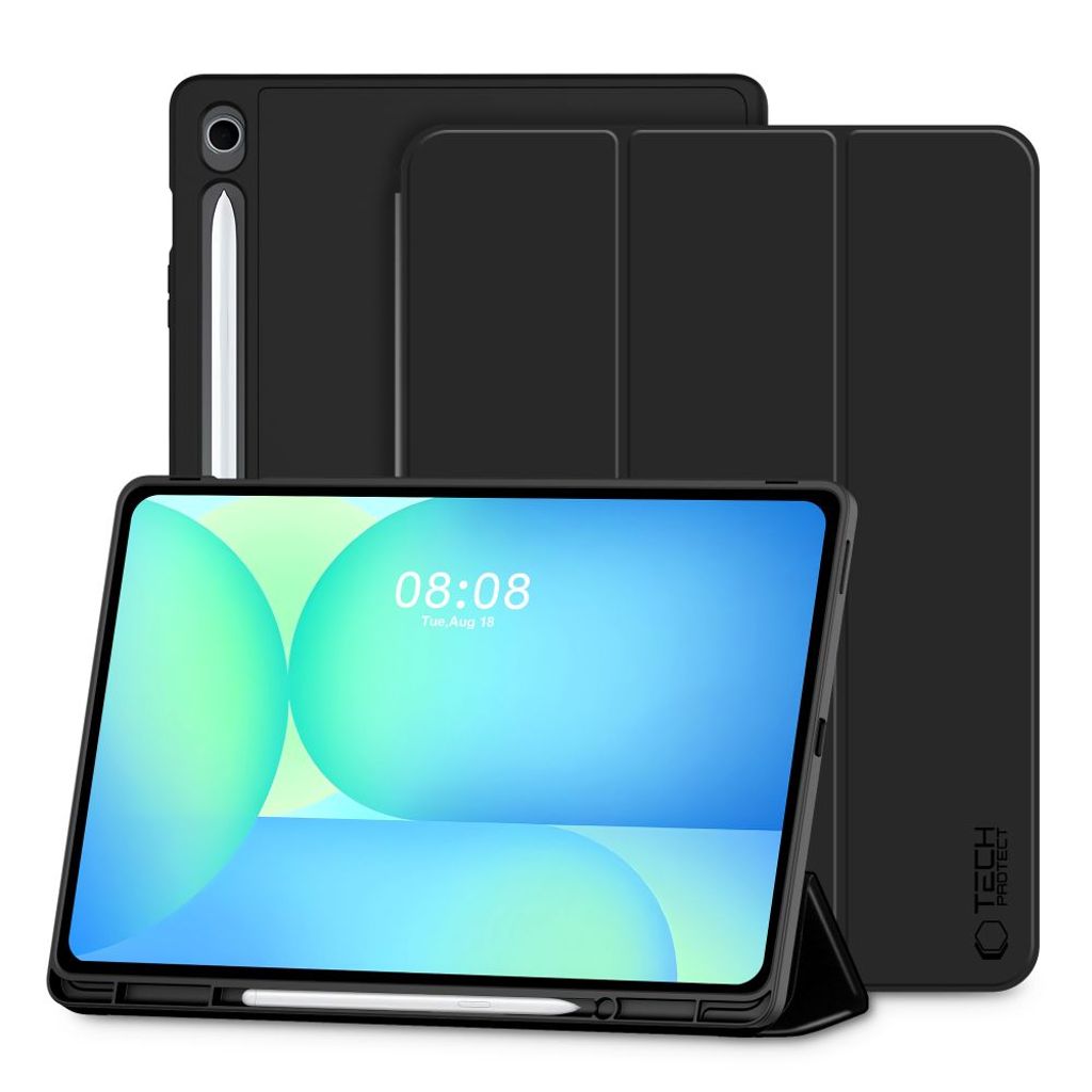 Tech-Protect SmartCase Pen Fodral till Samsung Galaxy Tab S10 FE Plus - Svart