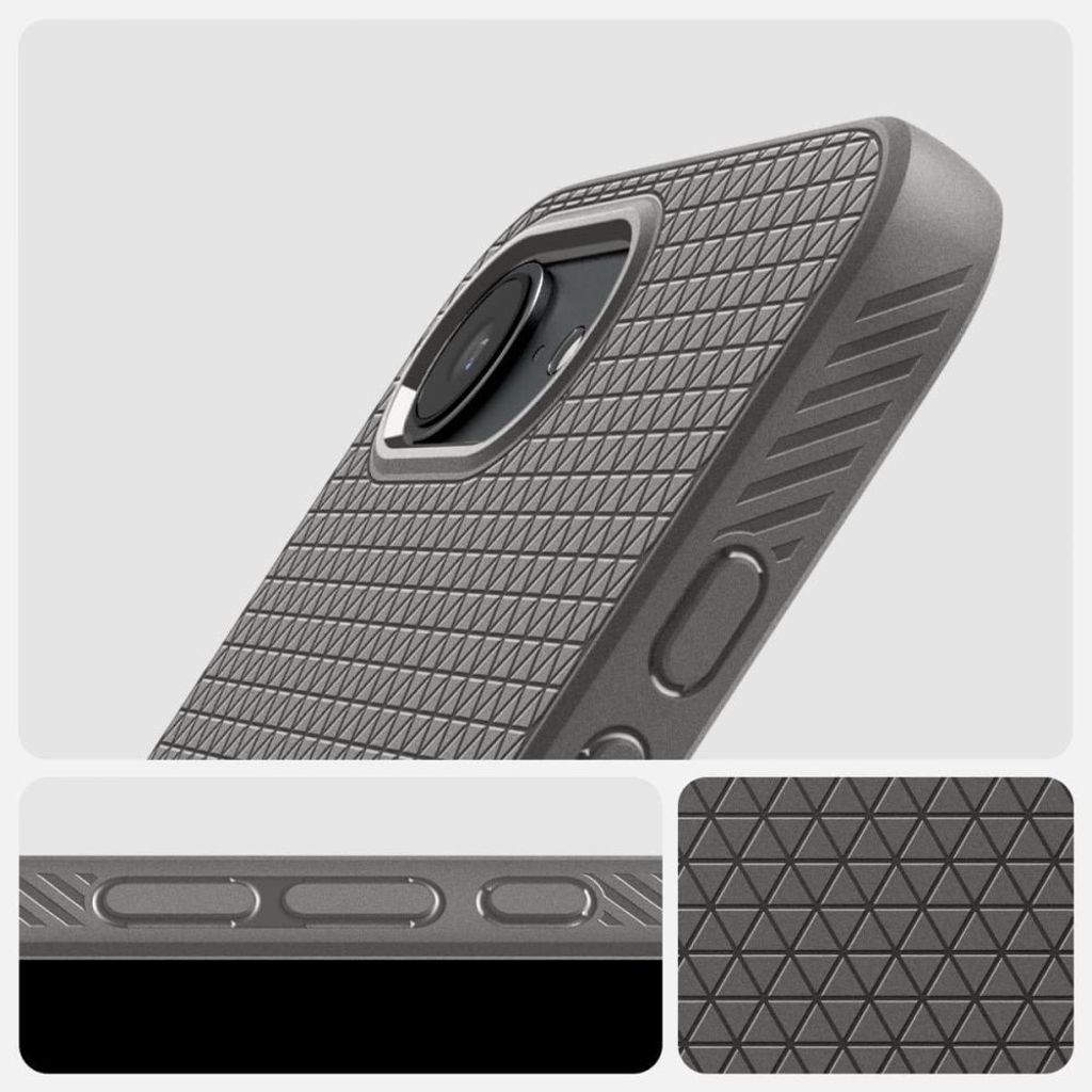 Spigen Liquid Air Deksel til iPhone 16e - Grå