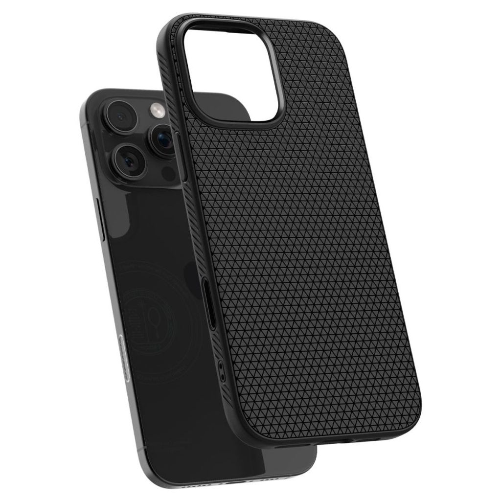 Spigen Liquid Air MagSafe Deksel til iPhone 16 Pro Max - Matte Black