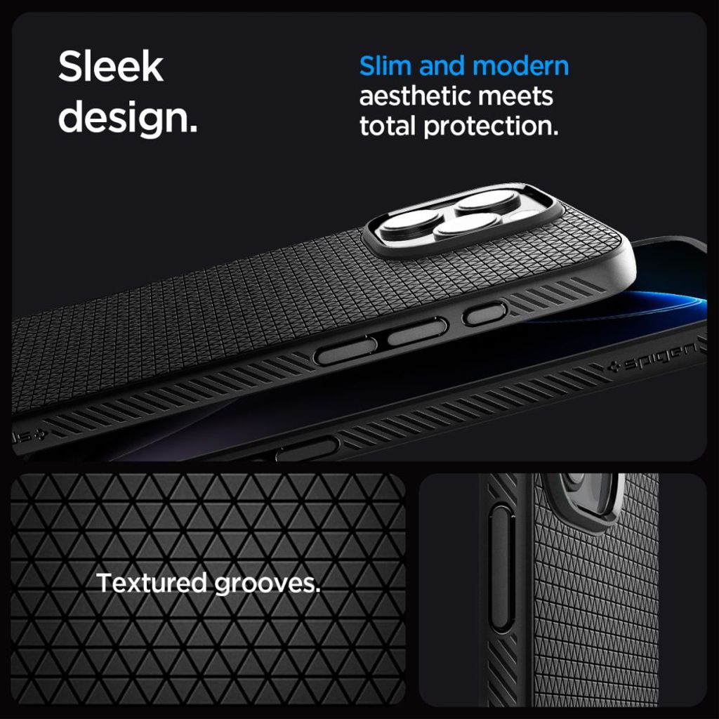 Spigen Liquid Air MagSafe Deksel til iPhone 16 Pro Max - Matte Black