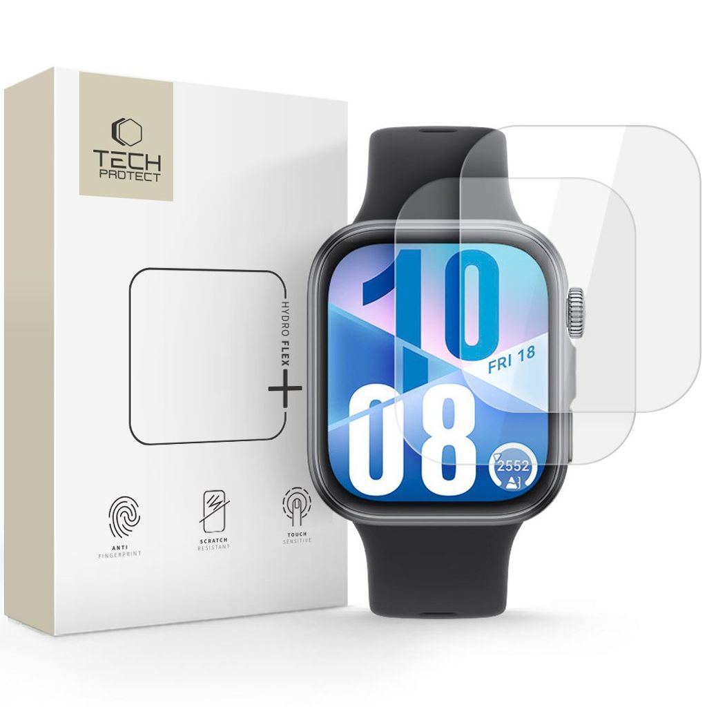 Tech-Protect Hofi Hydro Flex+ Skärmskydd till Huawei Watch Fit 3/4, 2-pack