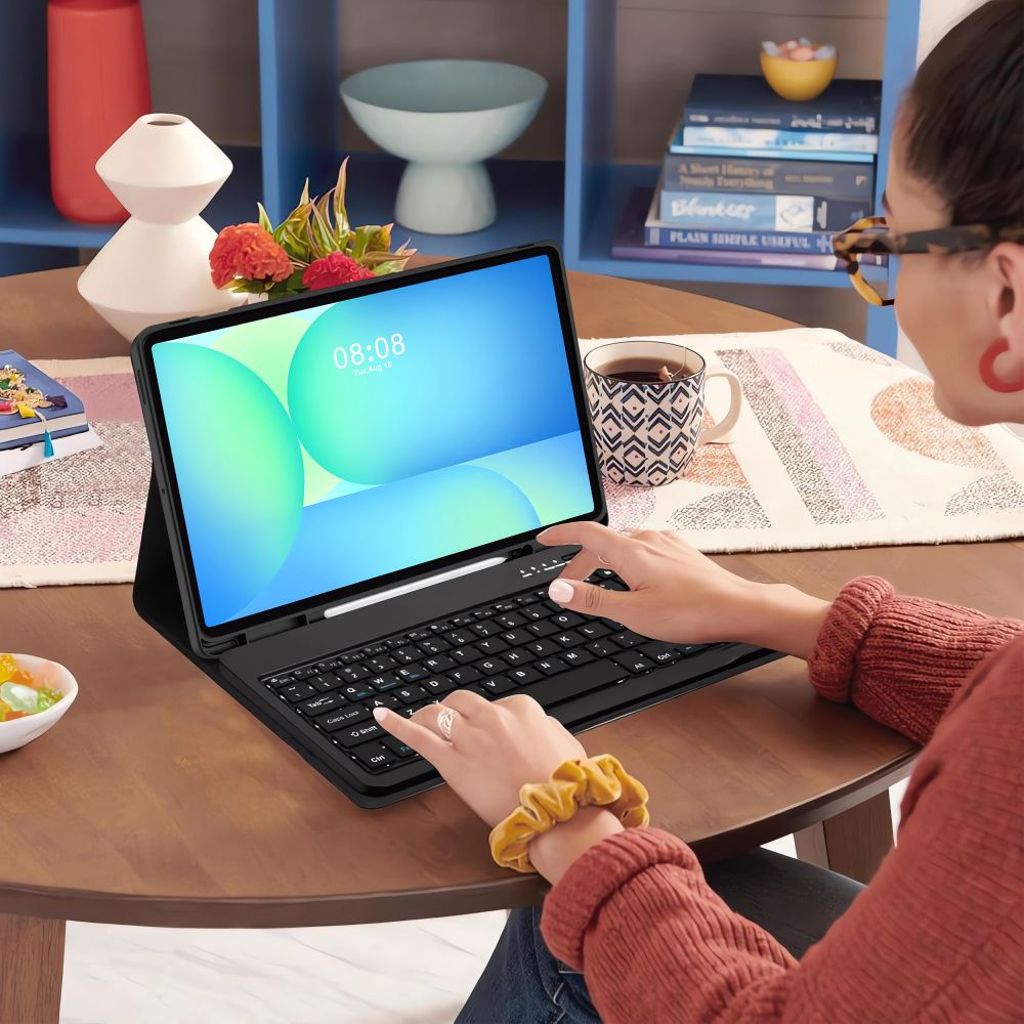 Tech-Protect SC Pen Tangentbord Fodral Samsung Galaxy Tab S10 FE Plus - Svart