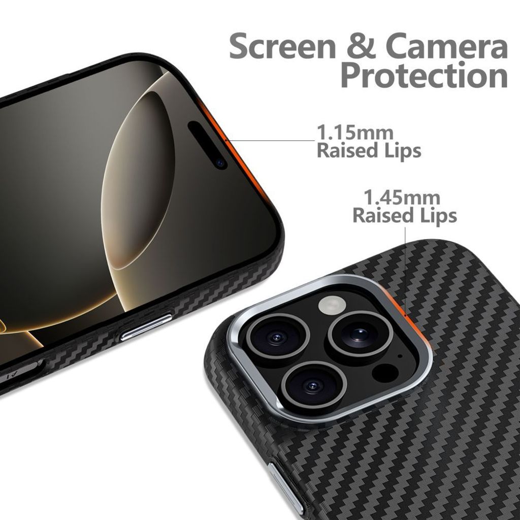 Tech-Protect Ion Carbon MagSafe Deksel til Samsung Galaxy S25 Ultra - Svart