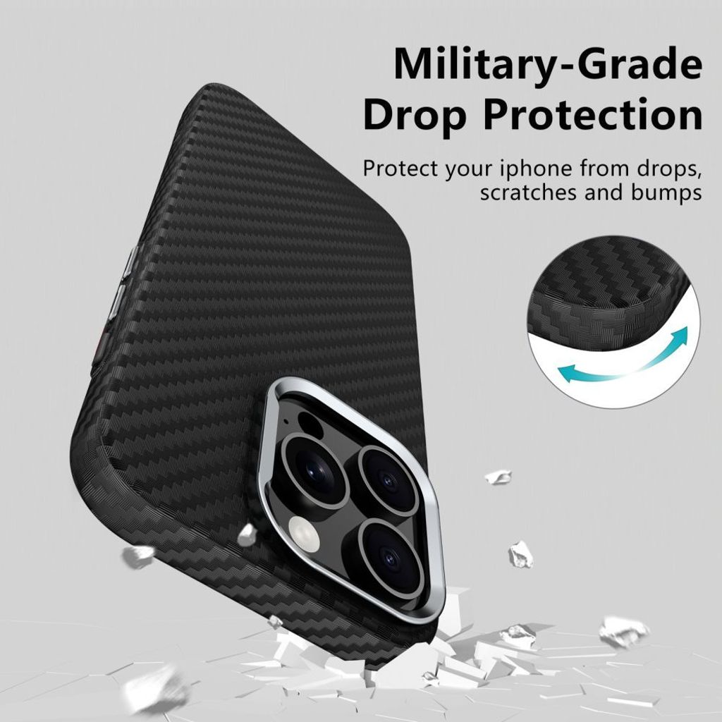 Tech-Protect Ion Carbon MagSafe Skal till Samsung Galaxy S25 - Svart