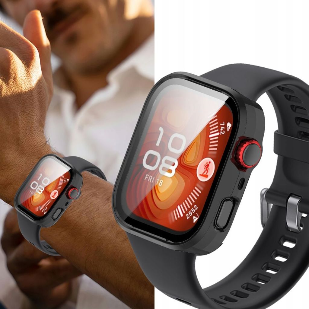 Tech-Protect Defense Skal till Huawei Watch Fit 4 - Svart