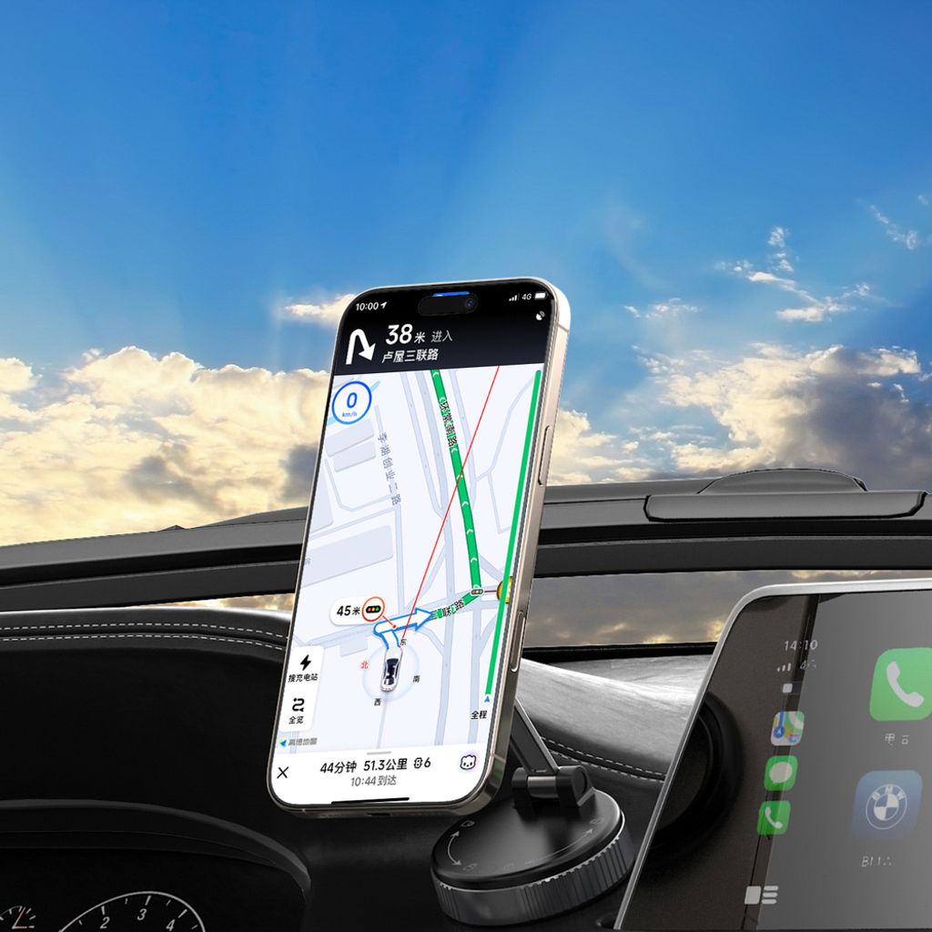 Wozinsky Magnetisk Biltelefonholder - Dashbord - Svart