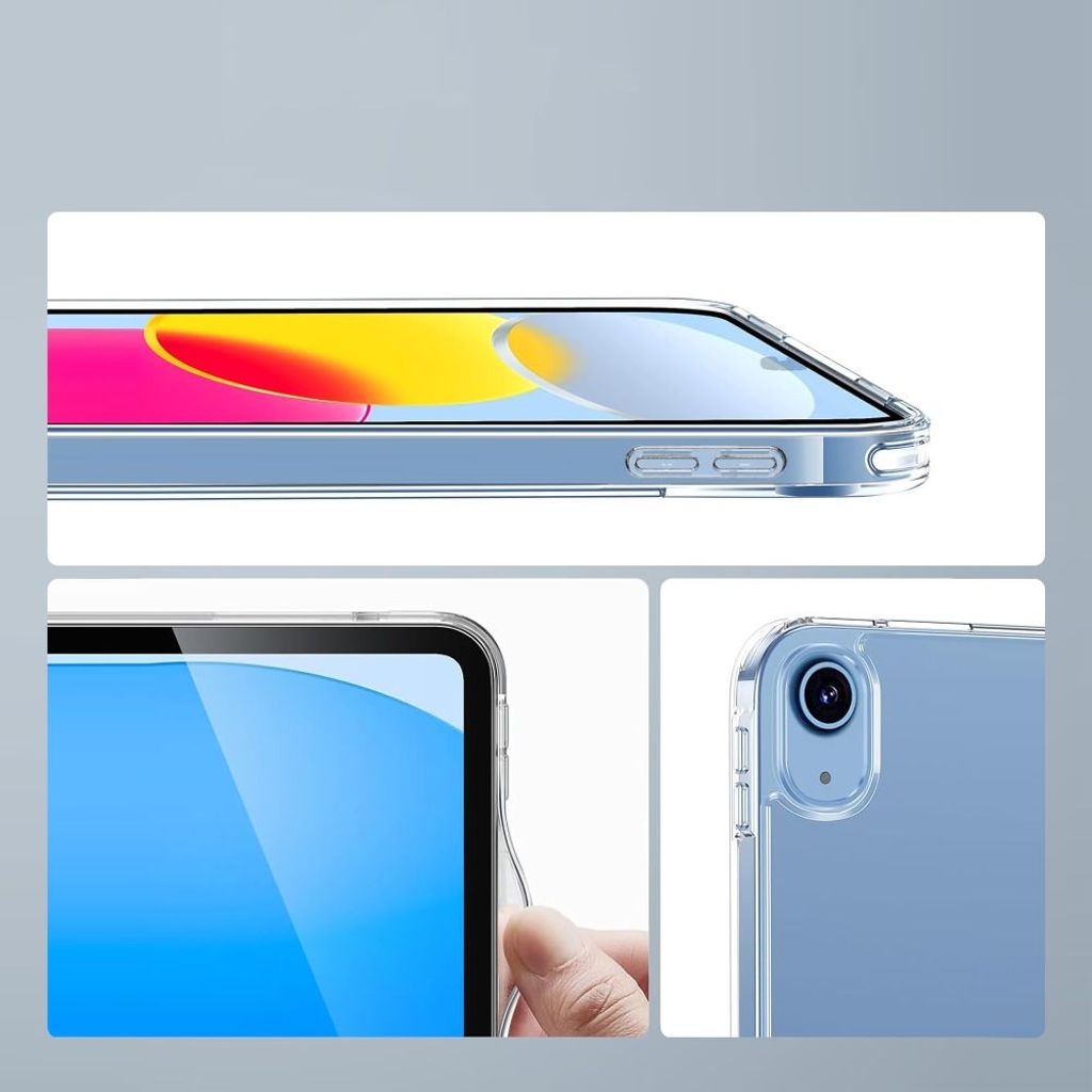 Tech-Protect FlexAir Hybrid Kuori iPad 10th Gen 2022 /A16 2025 - Läpinäkyvä