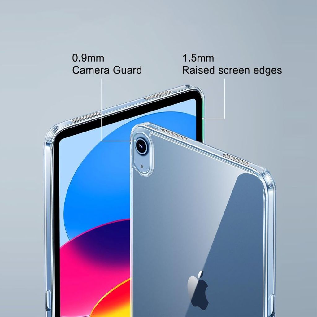 Tech-Protect FlexAir Hybrid Kuori iPad 10th Gen 2022 /A16 2025 - Läpinäkyvä