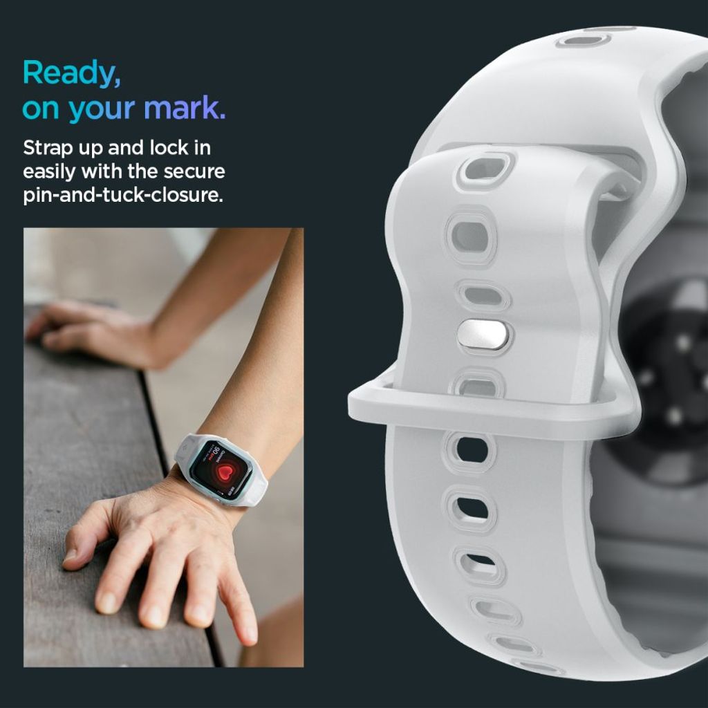 Spigen Liquid Air Pro Klokkereim til Apple Watch 10 46 mm - Grå