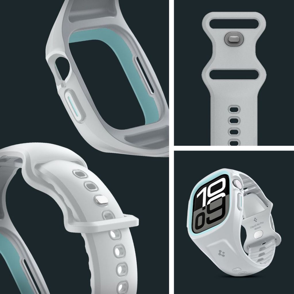 Spigen Liquid Air Pro Klokkereim til Apple Watch 10 46 mm - Grå