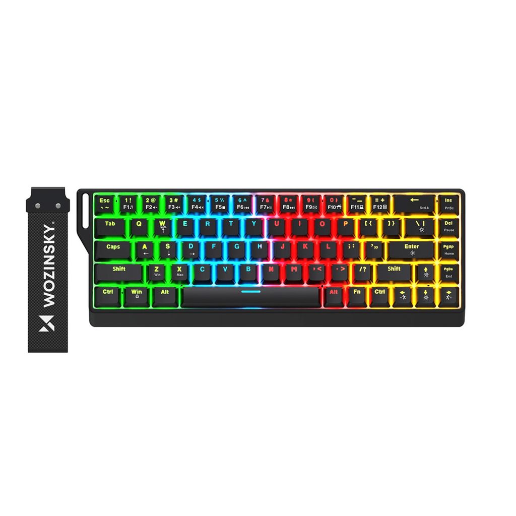 Wozinsky WKGP-1165 mekanisk spilltastatur RGB-belysning - svart