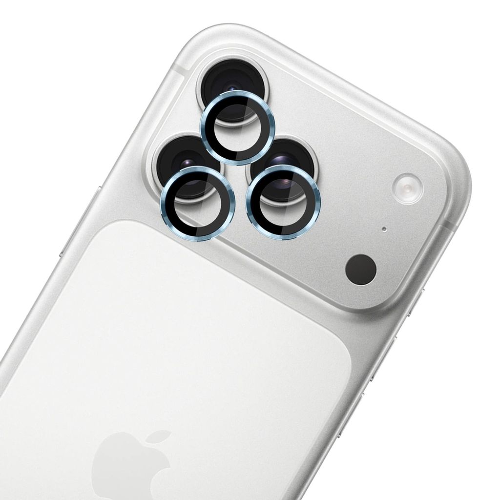 3mk Lens Protection Pro Linsebeskytter till iPhone 17 Pro/17 Pro Max - Lyseblå