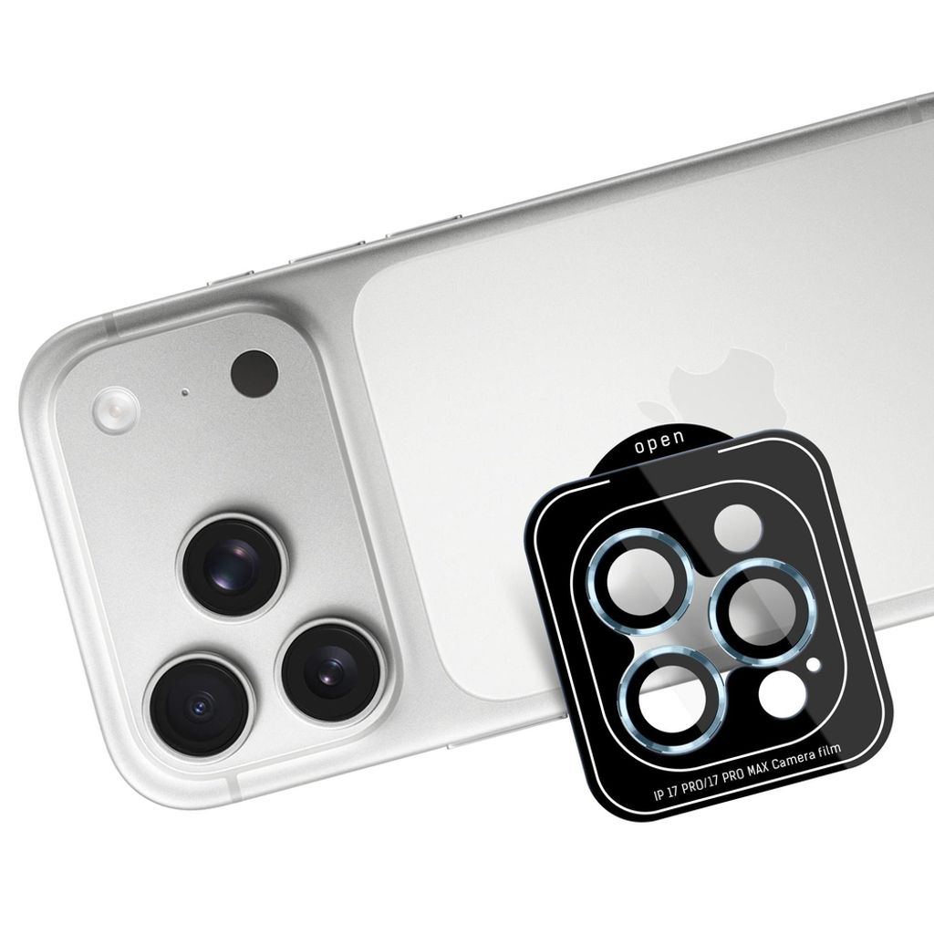 3mk Lens Protection Pro Linsebeskytter till iPhone 17 Pro/17 Pro Max - Lyseblå