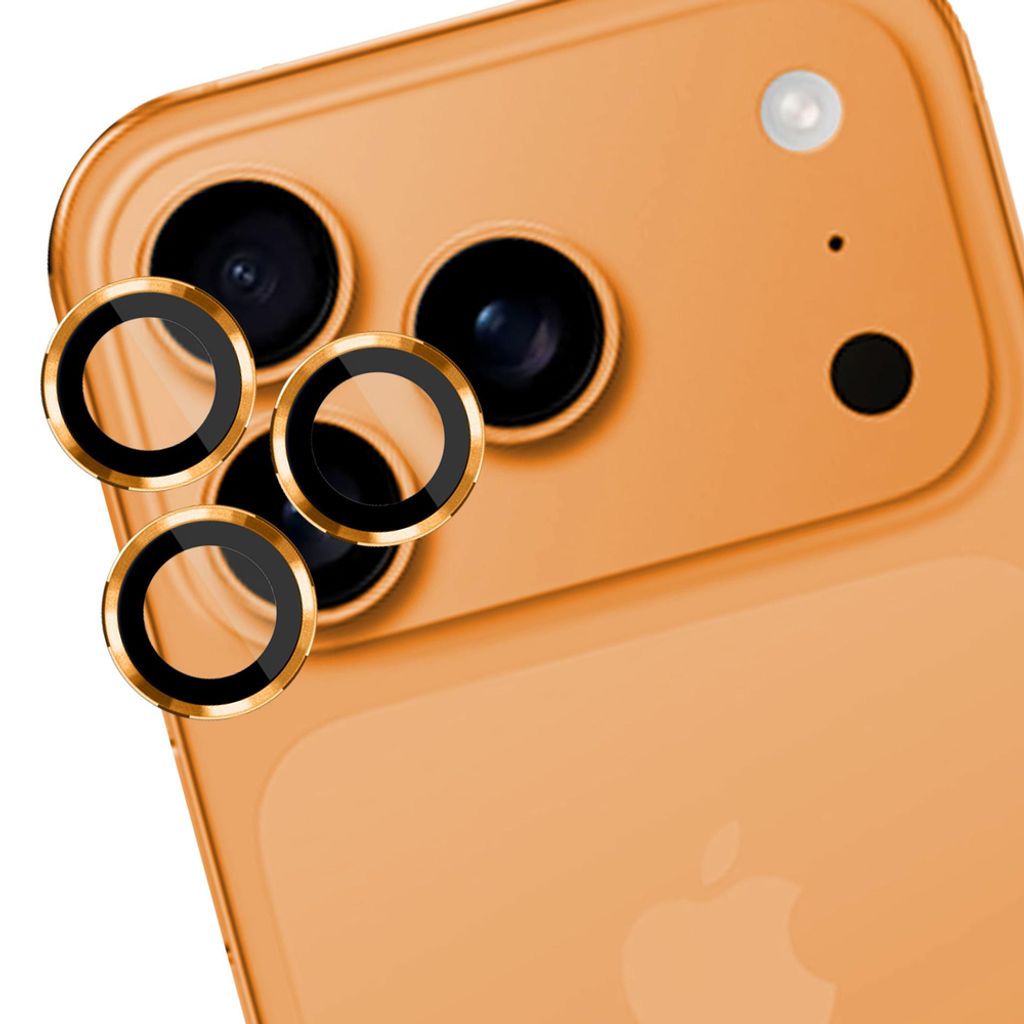 3mk Lens Protection Pro Linsebeskytter till iPhone 17 Pro/17 Pro Max - Oransje