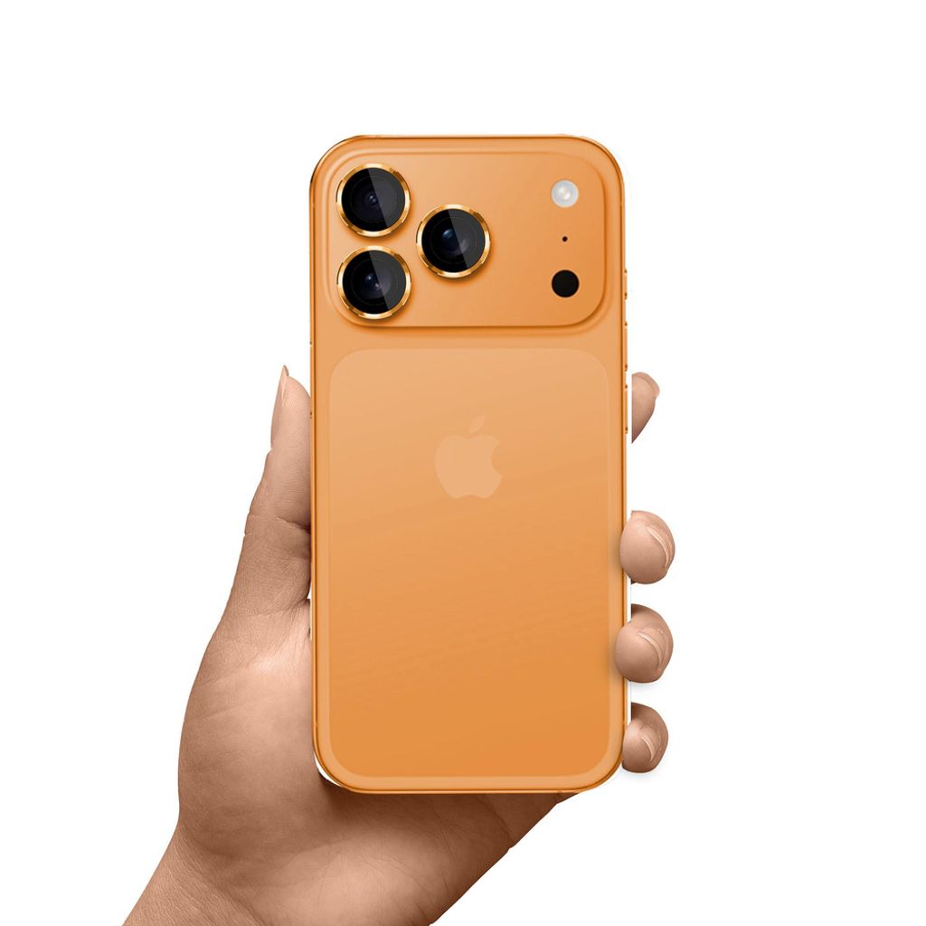 3mk Lens Protection Pro Linsebeskytter till iPhone 17 Pro/17 Pro Max - Oransje