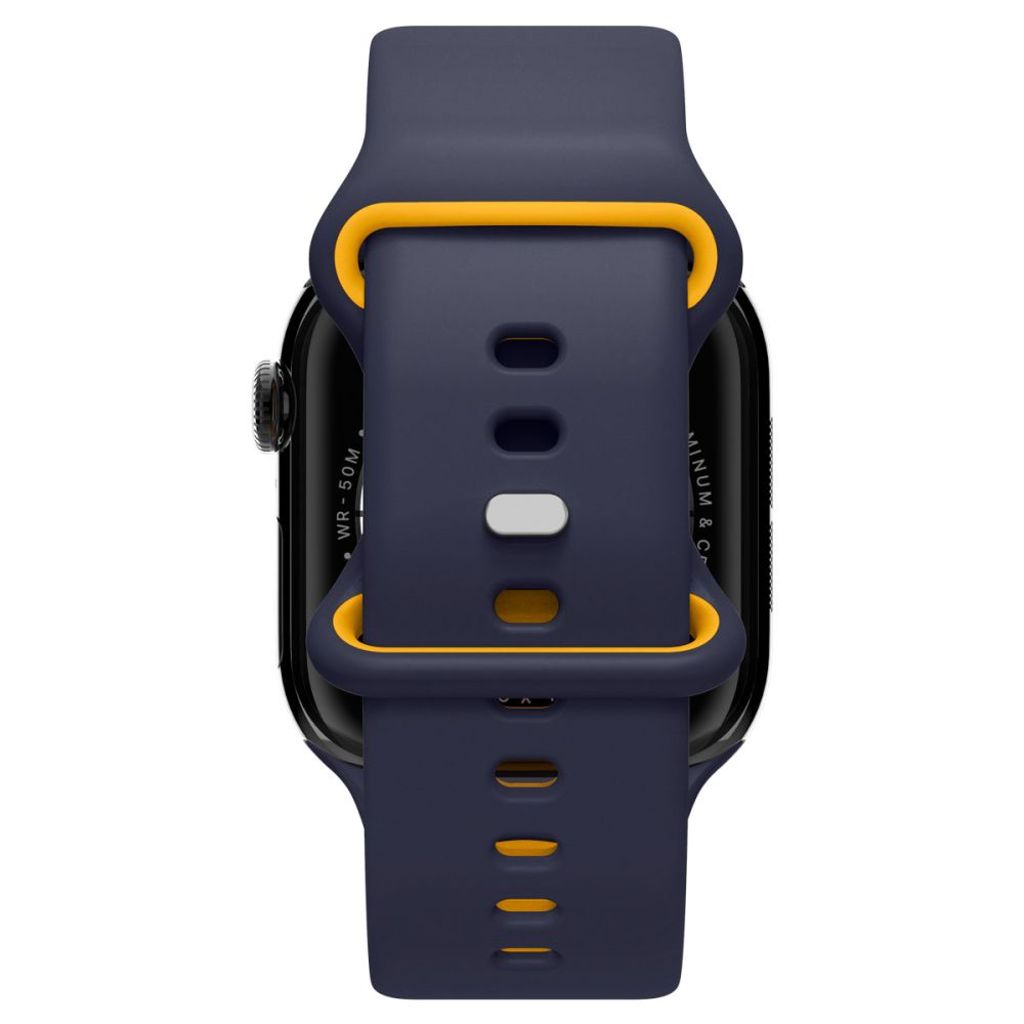 Spigen Nano Pop Kellonranneke Apple Watch 40/41/42mm - Tummansininen/oranssi