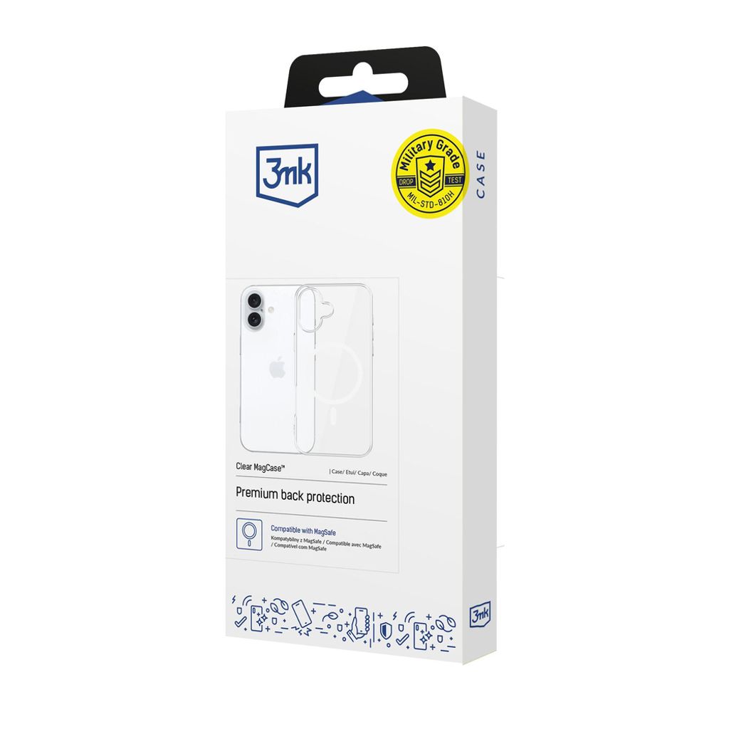 3mk Clear MagSafe -kuori till iPhone 17 - Läpinäkyvä