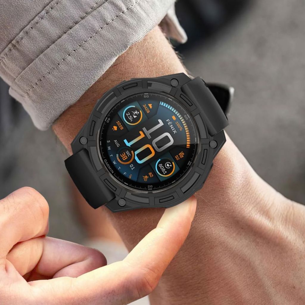 Tech-Protect Defense Air Cover til Garmin Fenix 7/7 Pro - Sort