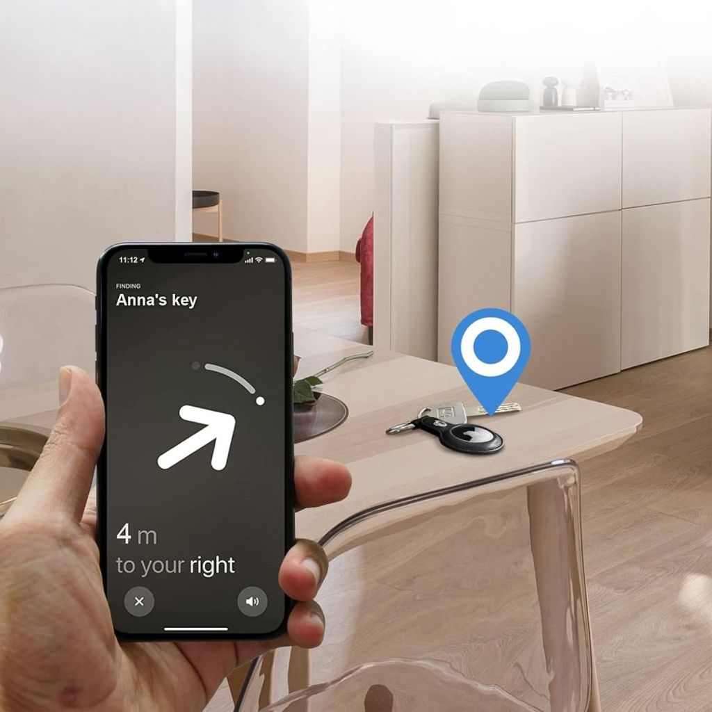 Tech-Protect Apple AirTag 1/2 Kuori Karabiinikoukulla – Musta