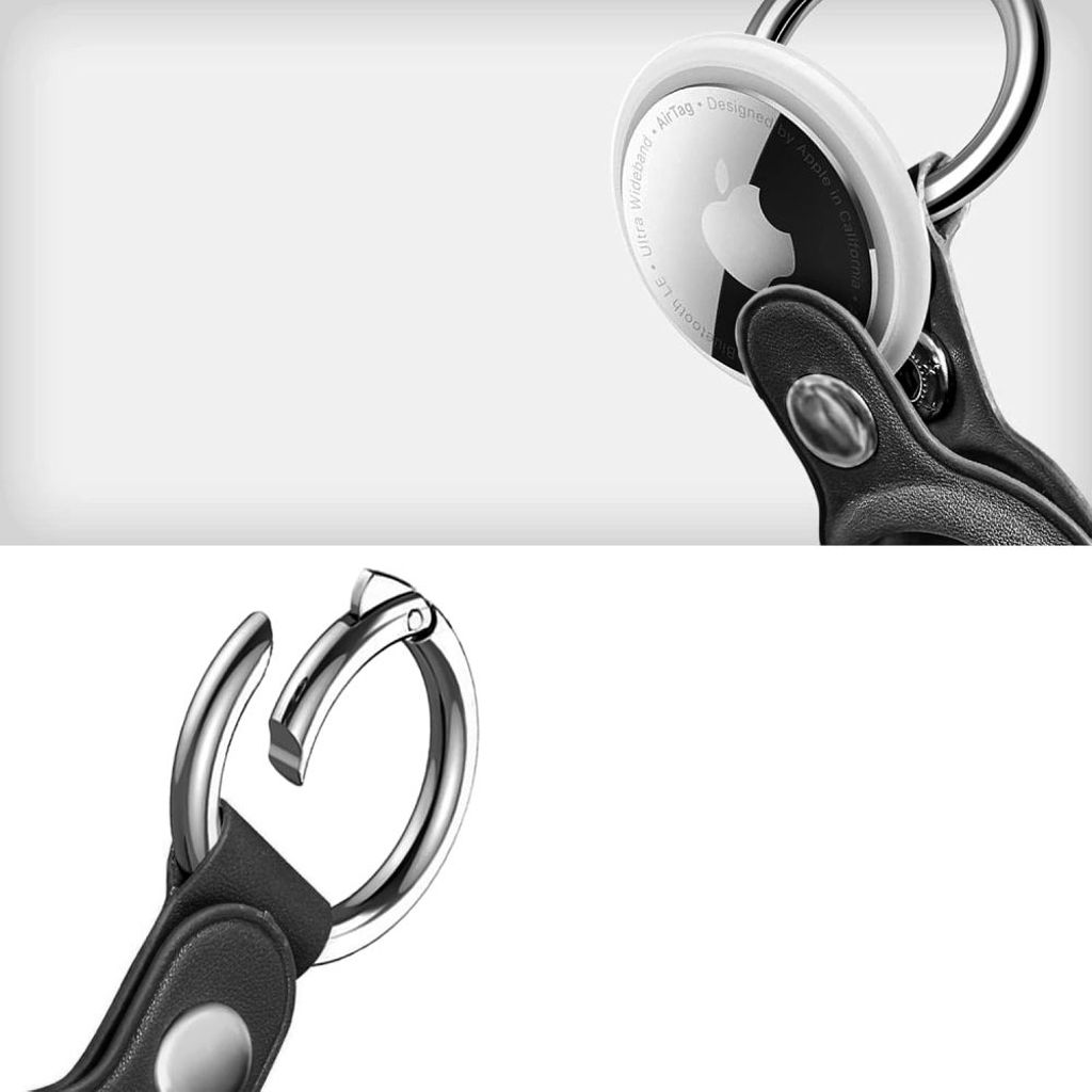 Tech-Protect Apple AirTag 1/2 Kuori Karabiinikoukulla – Musta