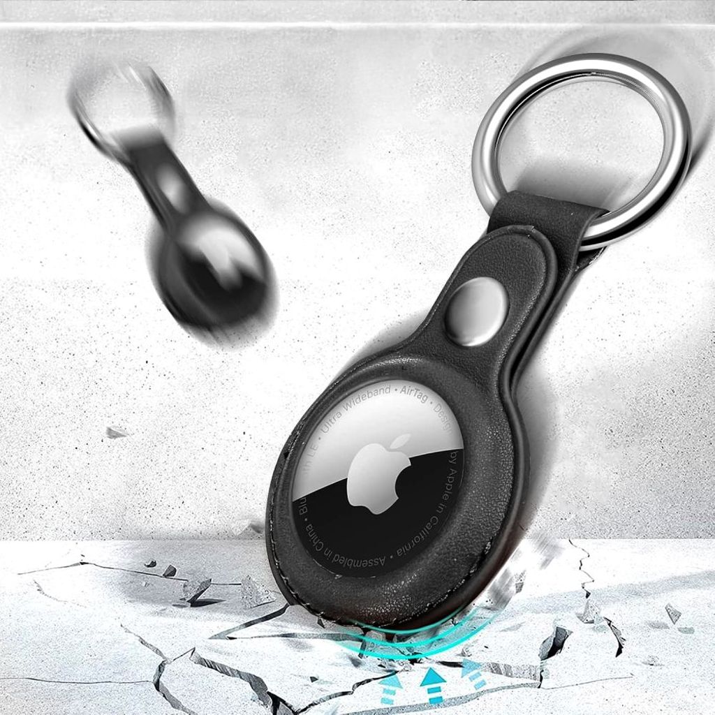 Tech-Protect Apple AirTag 1/2 Kuori Karabiinikoukulla – Musta