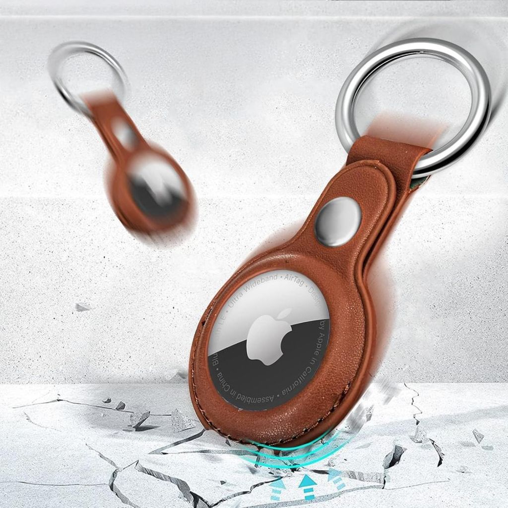 Tech-Protect NaturalFit Cover til Apple AirTag 1/2 – Brun