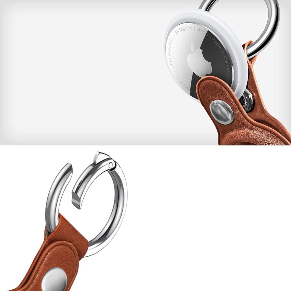 Tech-Protect NaturalFit Cover til Apple AirTag 1/2 – Brun