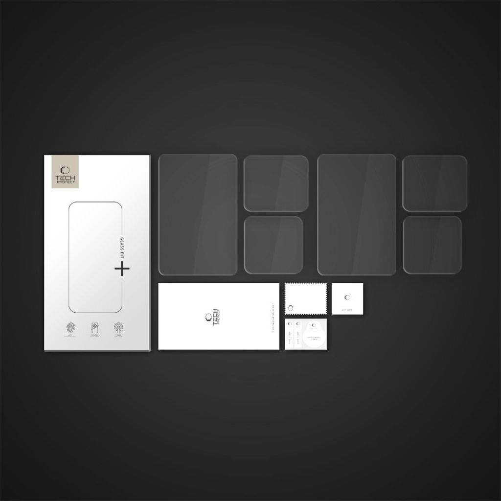 Tech-Protect Glass Fit+ Screen Protector 2-Pack for GoPro Hero 9/10/11/12 – Transparent