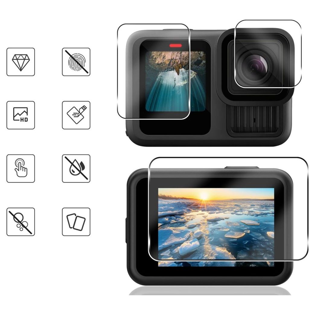 Tech-Protect GoPro Hero 13 Screen Protector Tempered Glass 2-Pack – Transparent