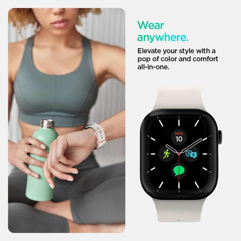 Spigen Nano Pop Klokkereim til Apple Watch 40/41/42 mm - Beige