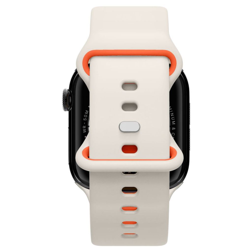 Spigen Nano Pop Klokkereim til Apple Watch 44/45/46/49 mm - Beige/oransje