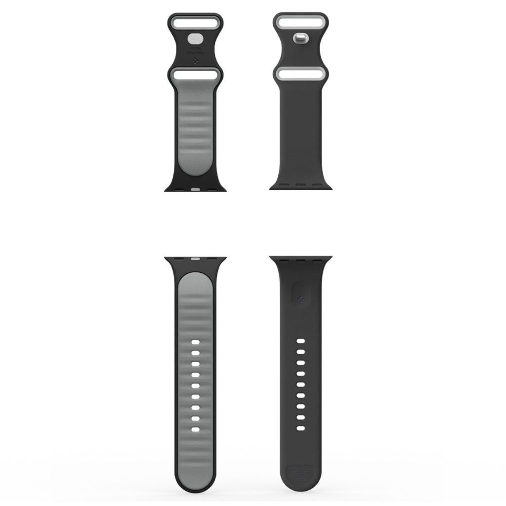 Spigen Nano Pop Klokkereim til Apple Watch 44/45/46/49 mm - Svart/Grå