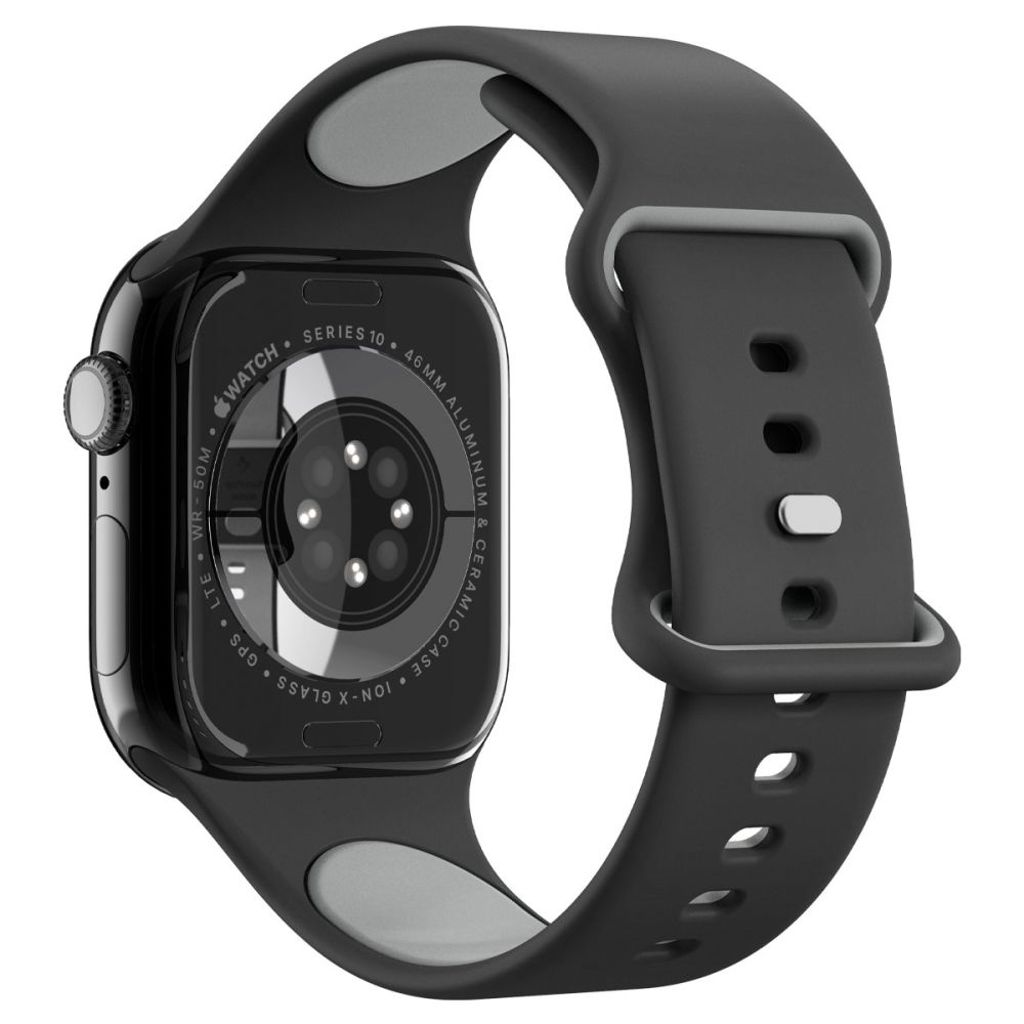 Spigen Nano Pop Klokkereim til Apple Watch 44/45/46/49 mm - Svart/Grå
