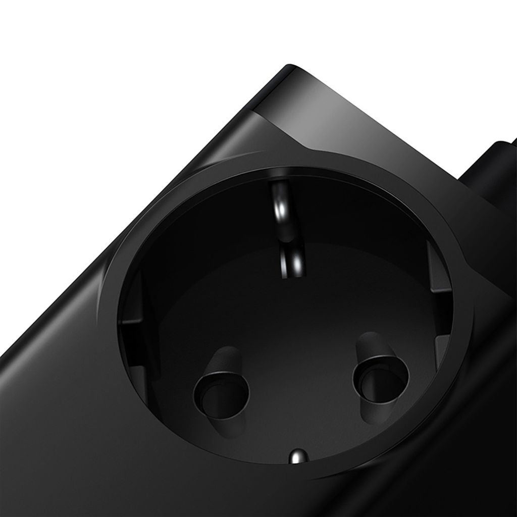 Baseus GaN3 Pro 65W laddstation med 2x USB-C/2x USB-A & USB-C kabel – Svart