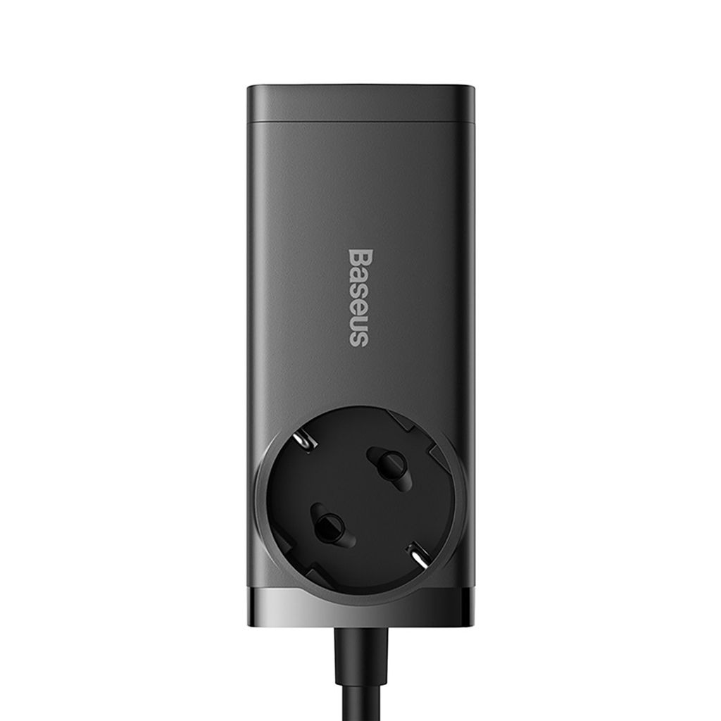Baseus GaN3 Pro 65W laddstation med 2x USB-C/2x USB-A & USB-C kabel – Svart
