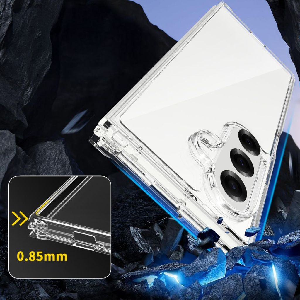 Tech-Protect FlexAir Hybrid Skal till Samsung Galaxy Z Fold 7 - Transparent