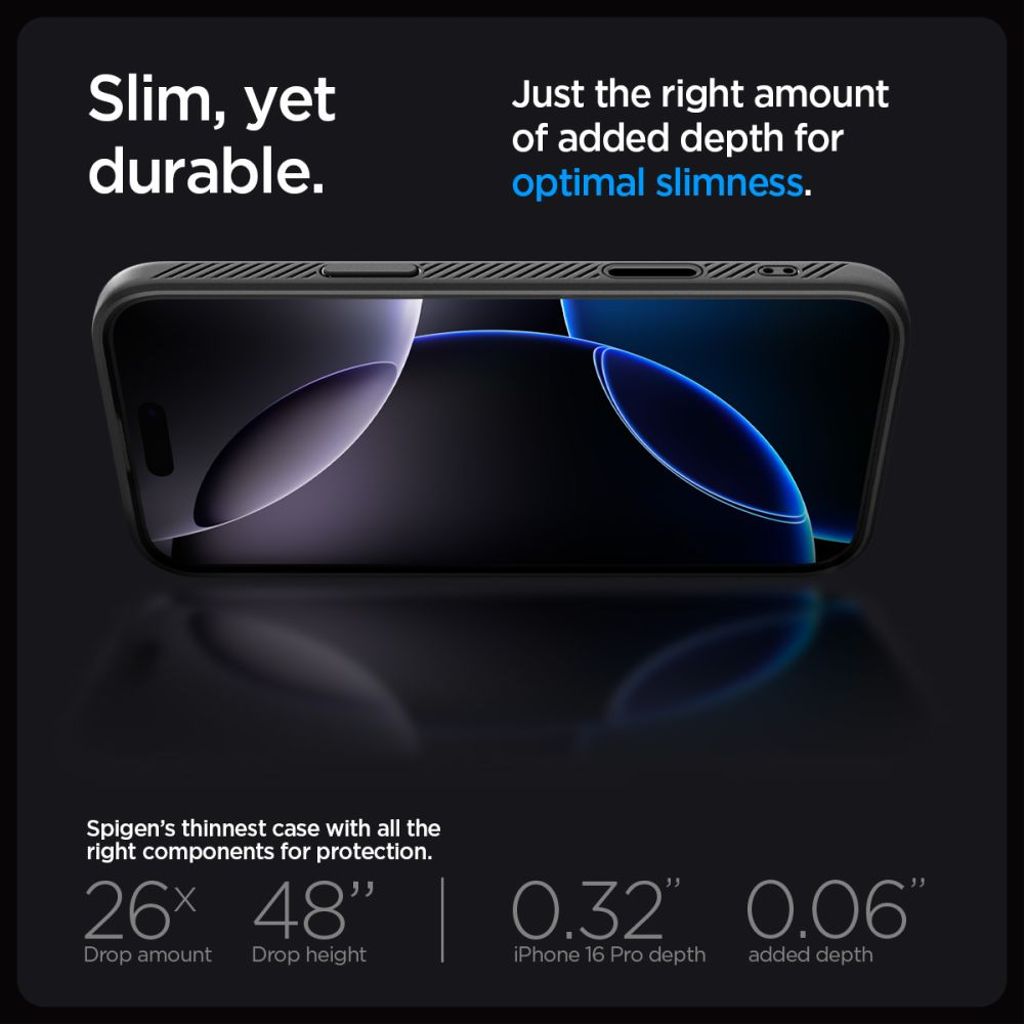 Spigen Liquid Air "T" MagSafe Deksel til iPhone 16 Pro - Matt Svart