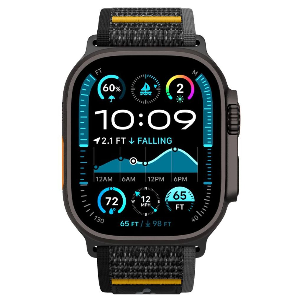 Spigen Athlex Air Klokkereim til Apple Watch 44/45/46/49 mm - Svart