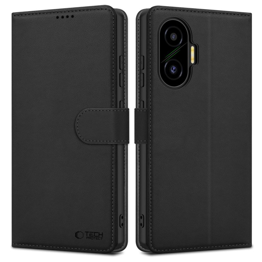 Tech-Protect Wallet Flip Cover til Xiaomi Poco F7 5G - Sort