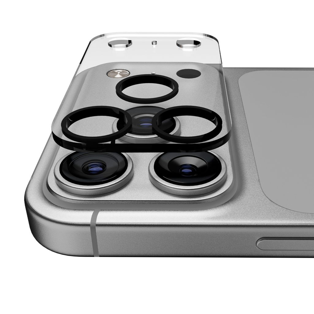 Puro Camera Standard Linsebeskyttelse till iPhone 17 Pro - Gennemsigtig