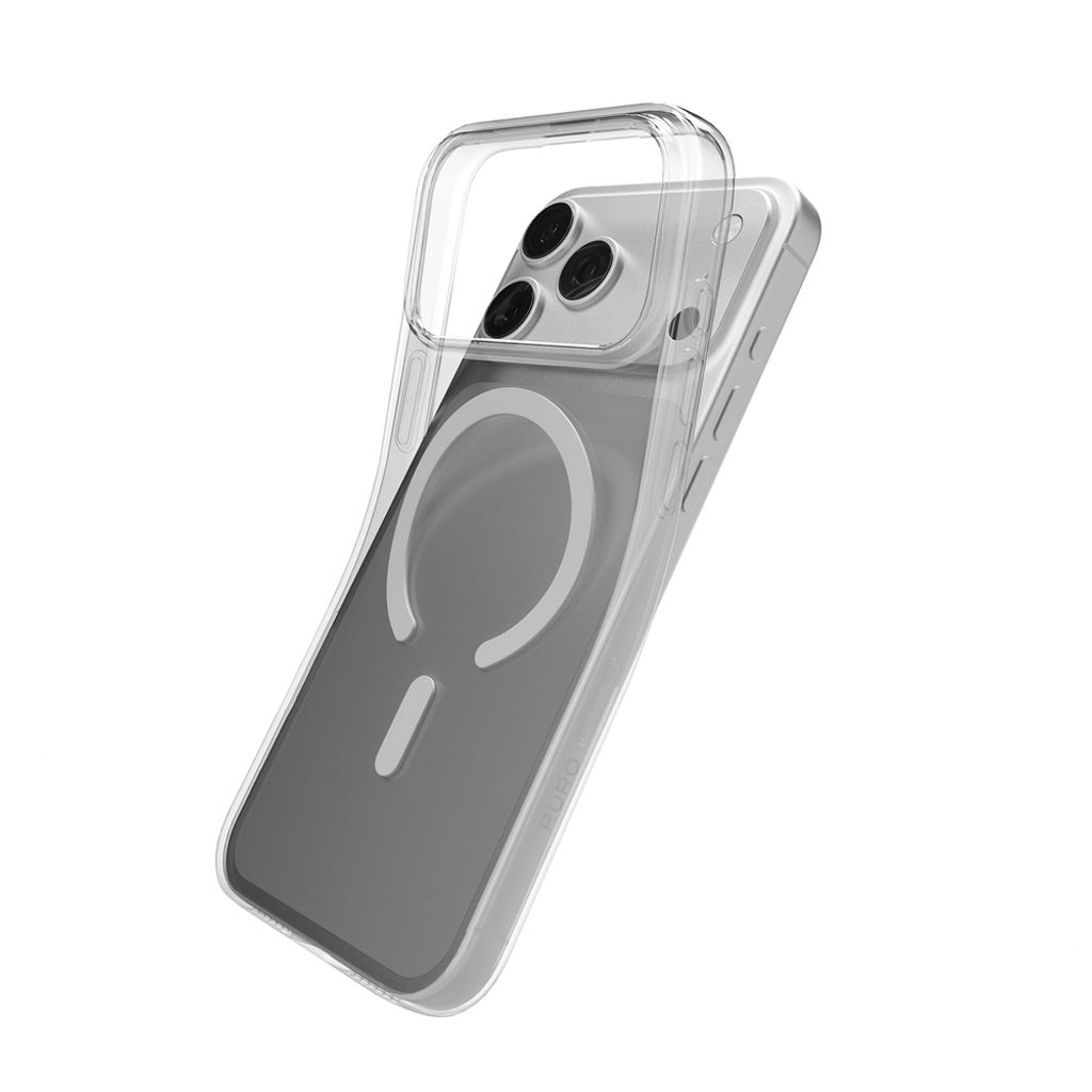 Puro 0.3 MAG Ultra-Slim MagSafe Cover till iPhone 17 Pro - Gennemsigtig